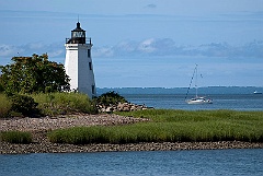 Sailboat By Faulkner's Island Light